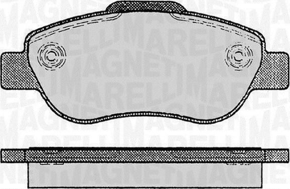 Magneti Marelli 363916060236 - Комплект спирачно феродо, дискови спирачки vvparts.bg