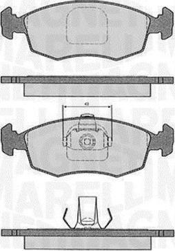 Magneti Marelli 363916060233 - Комплект спирачно феродо, дискови спирачки vvparts.bg