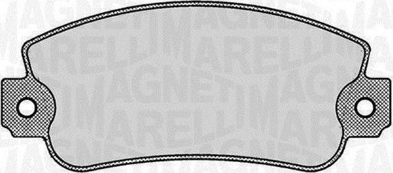 Magneti Marelli 363916060237 - Комплект спирачно феродо, дискови спирачки vvparts.bg