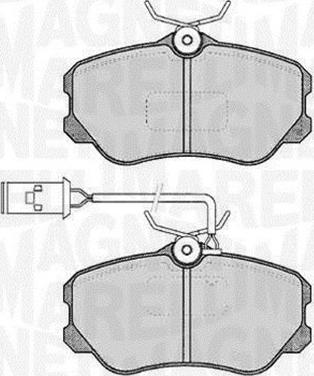 Magneti Marelli 363916060226 - Комплект спирачно феродо, дискови спирачки vvparts.bg