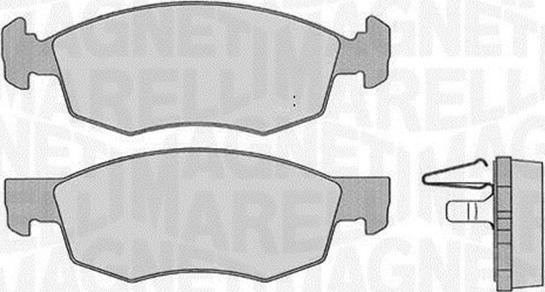 Magneti Marelli 363916060227 - Комплект спирачно феродо, дискови спирачки vvparts.bg