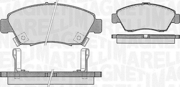 Magneti Marelli 363916060275 - Комплект спирачно феродо, дискови спирачки vvparts.bg