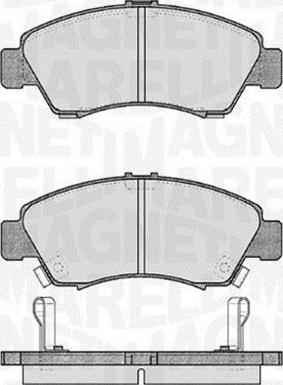 Magneti Marelli 363916060276 - Комплект спирачно феродо, дискови спирачки vvparts.bg