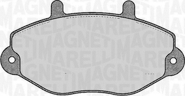 Magneti Marelli 363916060270 - Комплект спирачно феродо, дискови спирачки vvparts.bg