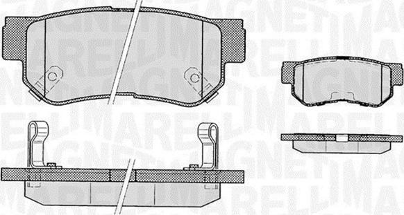 Magneti Marelli 363916060278 - Комплект спирачно феродо, дискови спирачки vvparts.bg