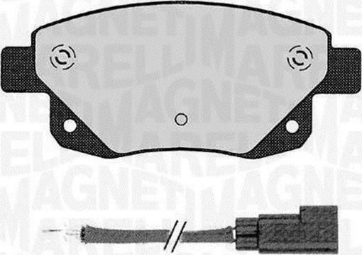 Magneti Marelli 363916060273 - Комплект спирачно феродо, дискови спирачки vvparts.bg