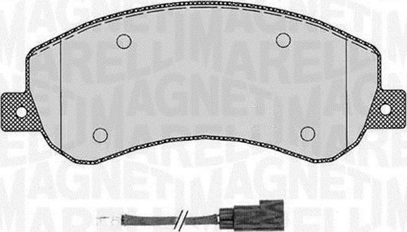 Magneti Marelli 363916060272 - Комплект спирачно феродо, дискови спирачки vvparts.bg