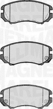 Magneti Marelli 363916060277 - Комплект спирачно феродо, дискови спирачки vvparts.bg