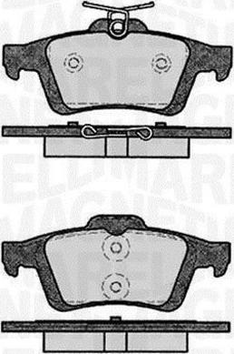 Magneti Marelli 363916060796 - Комплект спирачно феродо, дискови спирачки vvparts.bg