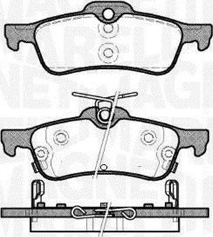 Magneti Marelli 363916060798 - Комплект спирачно феродо, дискови спирачки vvparts.bg