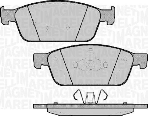 Magneti Marelli 363916060743 - Комплект спирачно феродо, дискови спирачки vvparts.bg