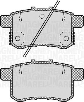 Magneti Marelli 363916060704 - Комплект спирачно феродо, дискови спирачки vvparts.bg