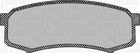 Magneti Marelli 363916060705 - Комплект спирачно феродо, дискови спирачки vvparts.bg
