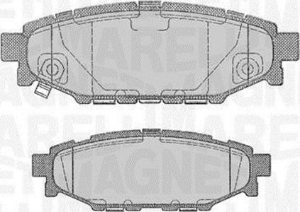 Magneti Marelli 363916060700 - Комплект спирачно феродо, дискови спирачки vvparts.bg