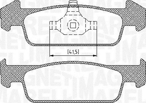 Magneti Marelli 363916060718 - Комплект спирачно феродо, дискови спирачки vvparts.bg