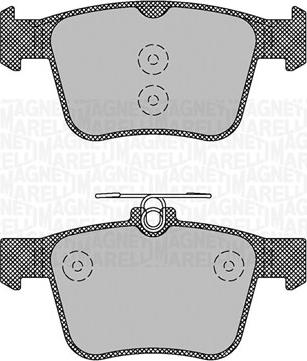 Magneti Marelli 363916060713 - Комплект спирачно феродо, дискови спирачки vvparts.bg