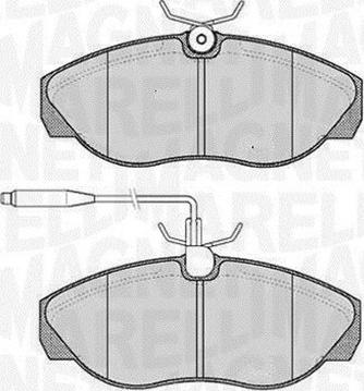 Magneti Marelli 363916060789 - Комплект спирачно феродо, дискови спирачки vvparts.bg