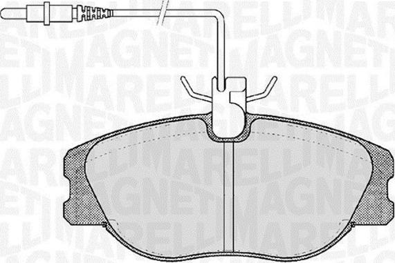 Magneti Marelli 363916060787 - Комплект спирачно феродо, дискови спирачки vvparts.bg