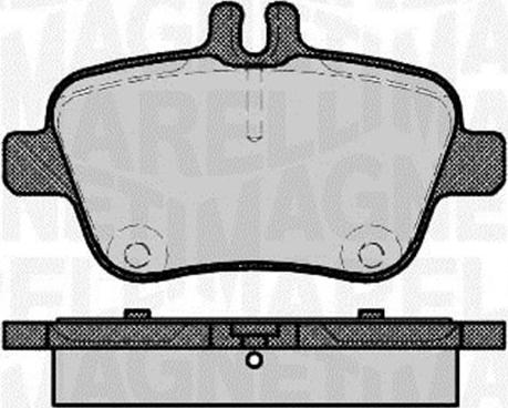 Magneti Marelli 363916060736 - Комплект спирачно феродо, дискови спирачки vvparts.bg