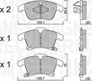 Magneti Marelli 363916061192 - Комплект спирачно феродо, дискови спирачки vvparts.bg