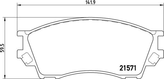 Magneti Marelli 363700449019 - Комплект спирачно феродо, дискови спирачки vvparts.bg