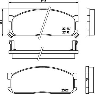 TOMEX brakes 11-16 - Комплект спирачно феродо, дискови спирачки vvparts.bg