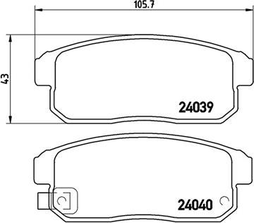 Magneti Marelli 363700449035 - Комплект спирачно феродо, дискови спирачки vvparts.bg