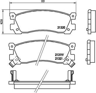 Magneti Marelli 363700449025 - Комплект спирачно феродо, дискови спирачки vvparts.bg