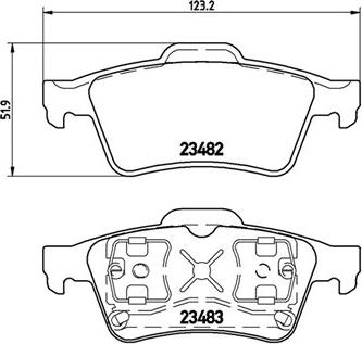 Magneti Marelli 363700459044 - Комплект спирачно феродо, дискови спирачки vvparts.bg