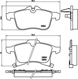 Magneti Marelli 363700459045 - Комплект спирачно феродо, дискови спирачки vvparts.bg