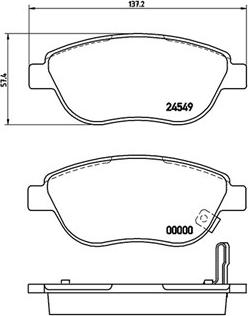 Magneti Marelli 363700459052 - Комплект спирачно феродо, дискови спирачки vvparts.bg