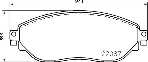 Magneti Marelli 363700459082 - Комплект спирачно феродо, дискови спирачки vvparts.bg