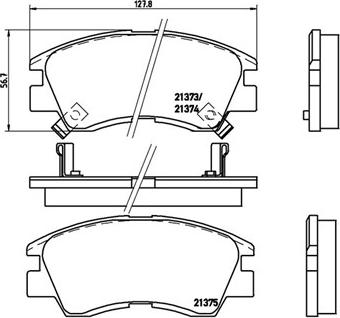 Magneti Marelli 363700454008 - Комплект спирачно феродо, дискови спирачки vvparts.bg