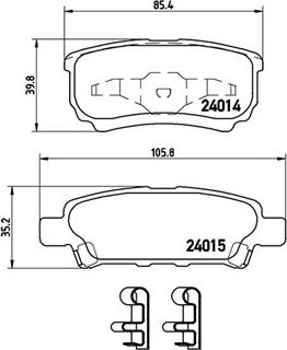 Magneti Marelli 363700454034 - Комплект спирачно феродо, дискови спирачки vvparts.bg