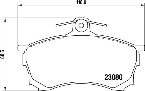 Magneti Marelli 363700454021 - Комплект спирачно феродо, дискови спирачки vvparts.bg