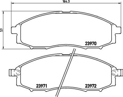 Magneti Marelli 363700456049 - Комплект спирачно феродо, дискови спирачки vvparts.bg