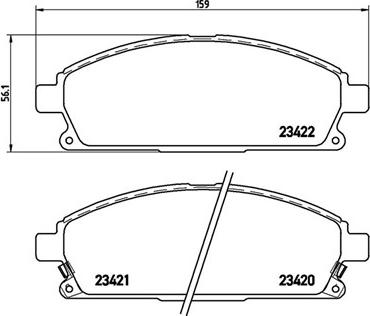 Magneti Marelli 363700456040 - Комплект спирачно феродо, дискови спирачки vvparts.bg