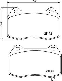 Magneti Marelli 363700456047 - Комплект спирачно феродо, дискови спирачки vvparts.bg