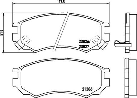 Magneti Marelli 363700456055 - Комплект спирачно феродо, дискови спирачки vvparts.bg