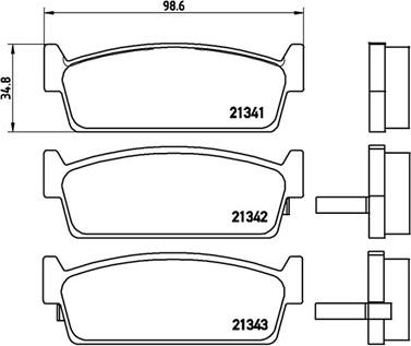 Magneti Marelli 363700456053 - Комплект спирачно феродо, дискови спирачки vvparts.bg