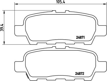 Magneti Marelli 363700456068 - Комплект спирачно феродо, дискови спирачки vvparts.bg