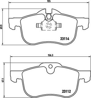 Magneti Marelli 363700452017 - Комплект спирачно феродо, дискови спирачки vvparts.bg