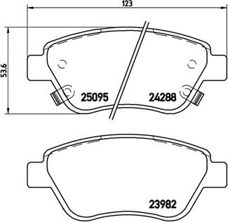 Magneti Marelli 363700466001 - Комплект спирачно феродо, дискови спирачки vvparts.bg