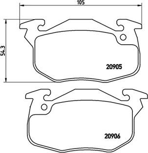 Magneti Marelli 363700461097 - Комплект спирачно феродо, дискови спирачки vvparts.bg