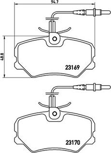 Magneti Marelli 363700461050 - Комплект спирачно феродо, дискови спирачки vvparts.bg