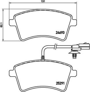 Magneti Marelli 363700468058 - Комплект спирачно феродо, дискови спирачки vvparts.bg