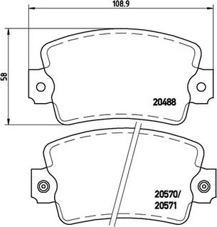 Magneti Marelli 363700468007 - Комплект спирачно феродо, дискови спирачки vvparts.bg