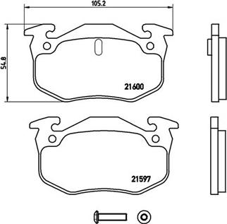 Magneti Marelli 363700468018 - Комплект спирачно феродо, дискови спирачки vvparts.bg