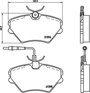 Magneti Marelli 363700468022 - Комплект спирачно феродо, дискови спирачки vvparts.bg