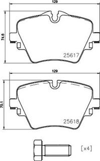 Magneti Marelli 363700406093 - Комплект спирачно феродо, дискови спирачки vvparts.bg